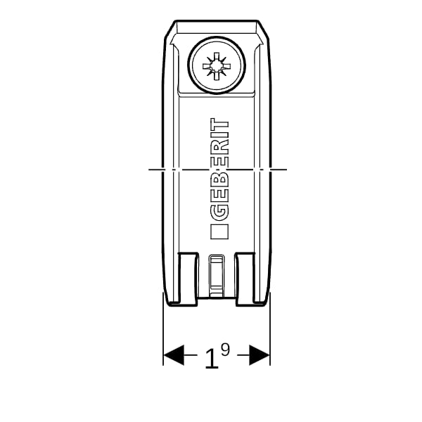 Geberit Fixpunktbefestigung d20