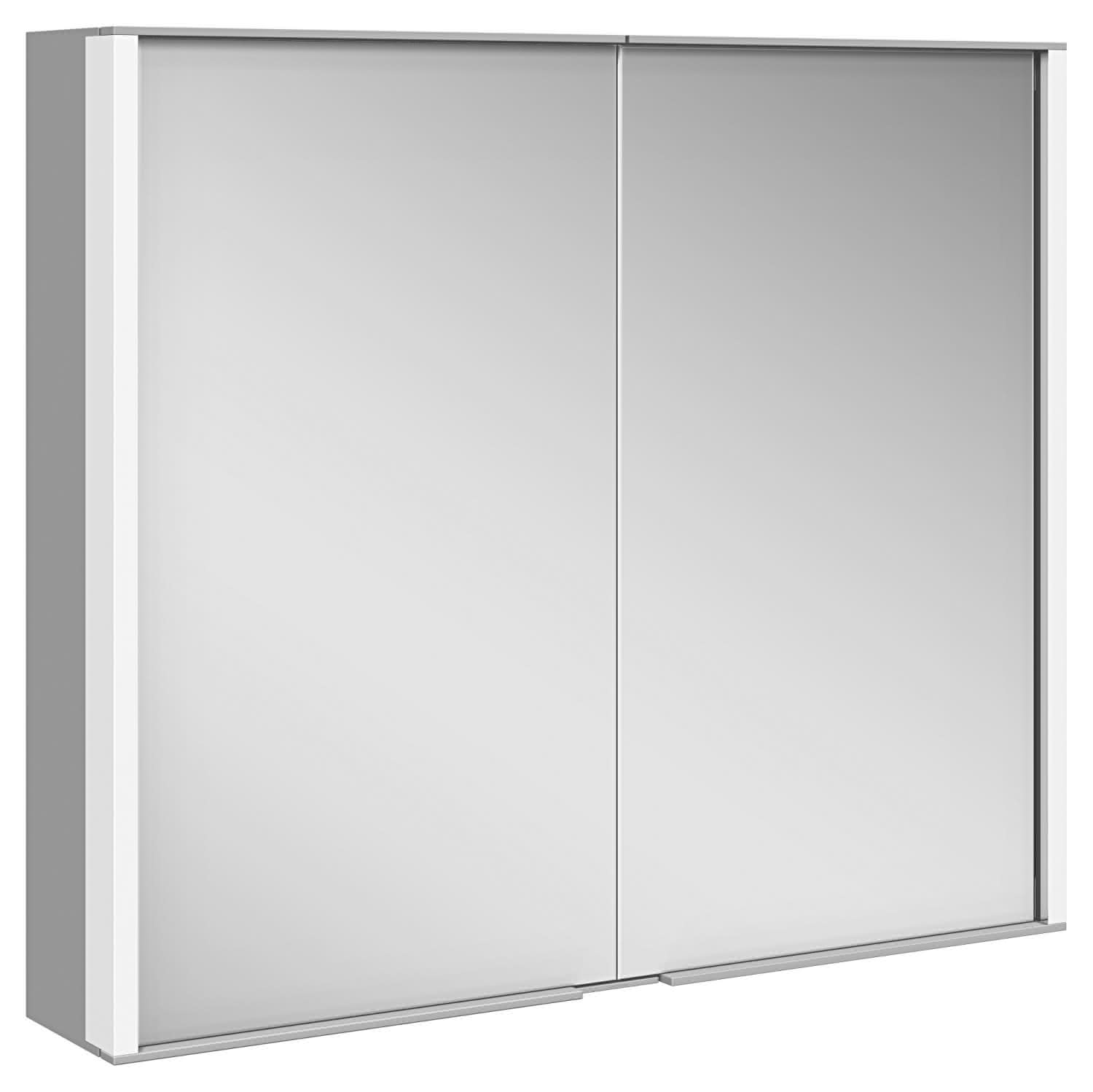 KEUCO Spiegelschrank Royal Match 12802, silber-eloxiert, 800 x 700 x 160 mm