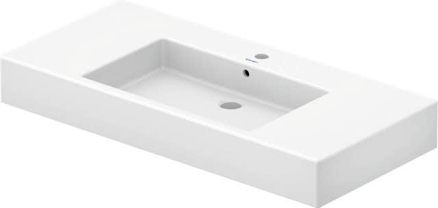 DU Möbelwaschtisch Vero 1050 mm mit ÜL, mit HLB, 1 HL, weiß WonderGliss