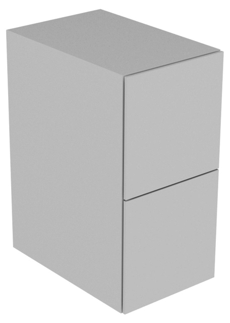 KEUCO Sideboard Edition 11 31321, 2 Auszüge, weiß/Glas weiß satiniert