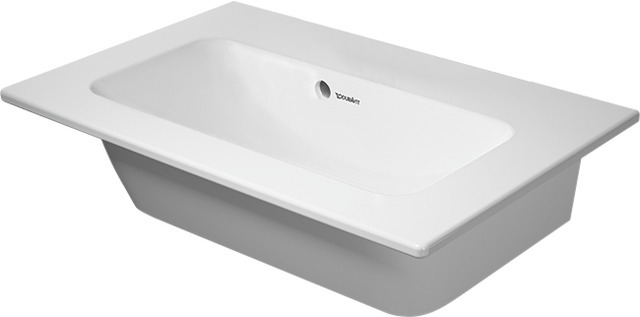 DU MWT compact ME by Starck 630mm, Weiß Seidenmatt, mit ÜL, mit HLB, o.HL