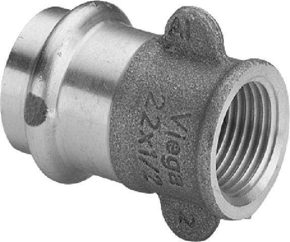 Viega Übergangsstück mit SC Sanpress 2212.3 in 18mm x Rp1/2 Siliziumbronze