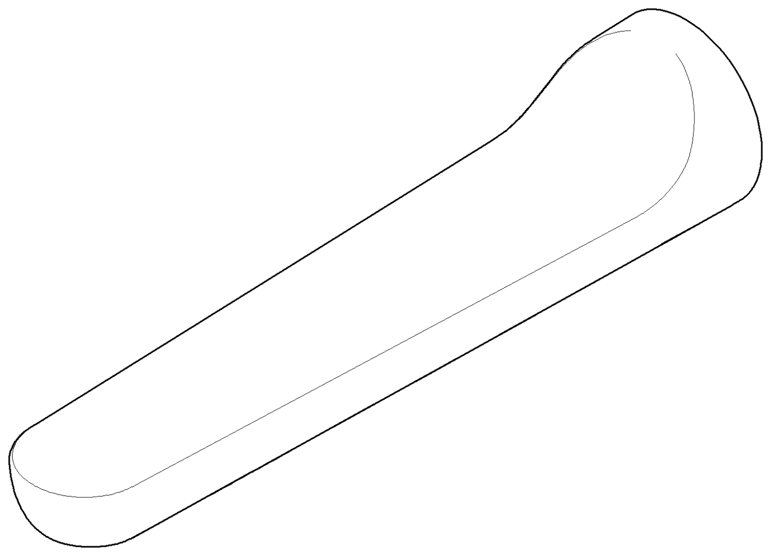 DO Auslauf ERSATZTEILE 091190004 D 52 x 225 mm Weiß matt