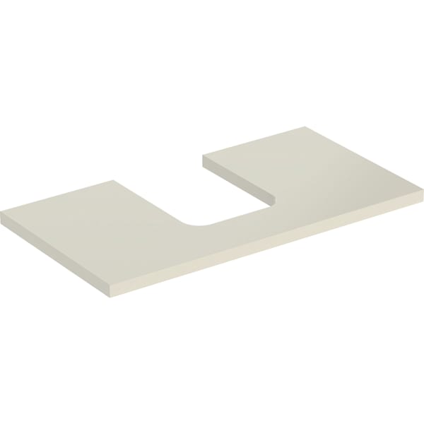 Geberit ONE WT-Pl. Aus mi. f. AWT Schalenform 90x3x47cm, sandgrau hgl.