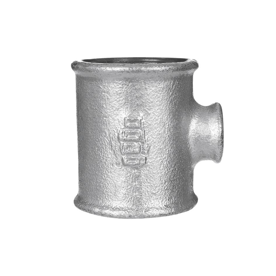 gebofittings Temperguss Gewindefittings 130-T-Stk. 1 1/2"x1"x1 1/2",red.,verz. gebofittings Temperguss Gewindefittings 130-T-Stk. 1 1/2"x1"x1 1/2",red.,verz.