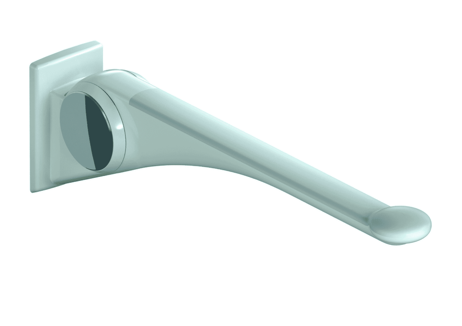 HEWI Stützklappgriff Premium,850 mm weiß hochgl.- weiß matt