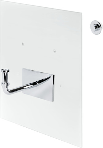 Viega Abdeckplatte 8064.22 in 780x720mm Glas klar/hellgrau