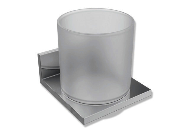 HEWI Glasbecher mit Halter Sys 900 Q, chrom
