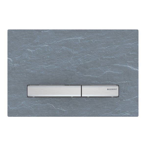 Geberit Sigma50 BetPl., für 2-Mengen-Spülung Metallfarbe verchromt, Mustang Schiefer Geberit Sigma50 BetPl., für 2-Mengen-Spülung Metallfarbe verchromt, Mustang Schiefer