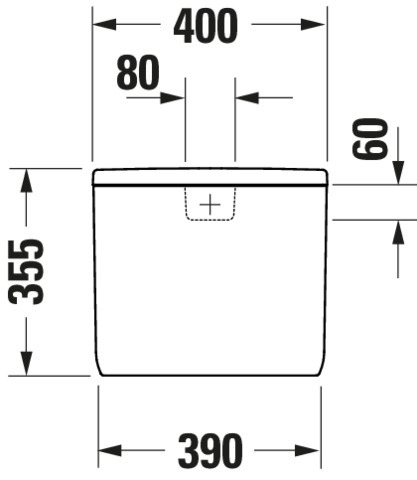 Duravit Qatego Spülk., inkl. IG 4,5/3L Dual Flush,Wasseranschl. R/L,Weiß HG,