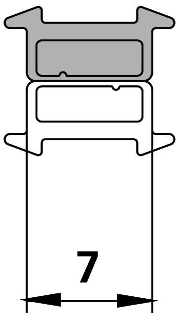 KR Kermi 9505 1x Magnetleiste Typ A Länge: 2000 mm