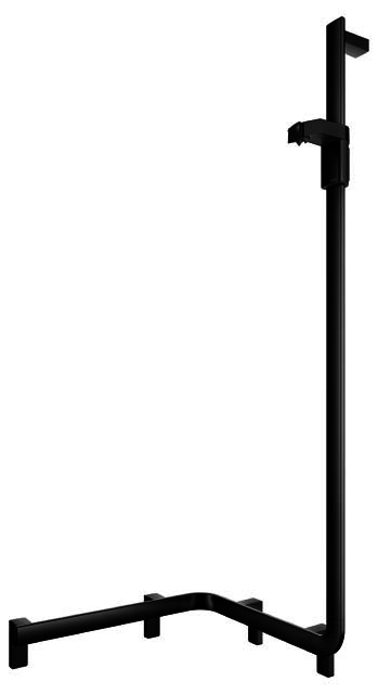 KEUCO Duschhandlauf AXESS 35008, m.Br.stg. r. 550/550/1301mm sw matt