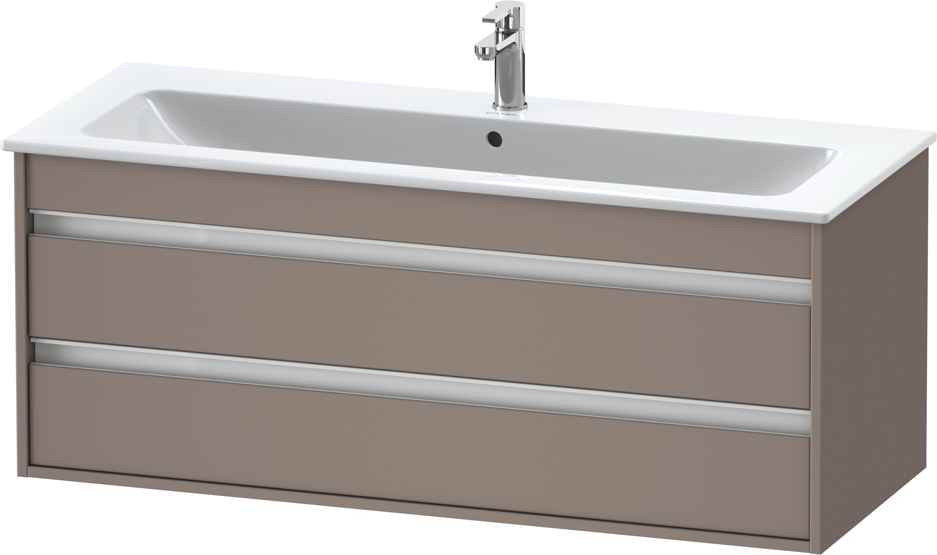 DU WTU Ketho f. ME by Starck, 2 Schubk. 480x1200x475mm, Basalt Matt