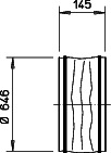 Helios FM 630 Flexible Manschette mit 2 Schlauchschellen