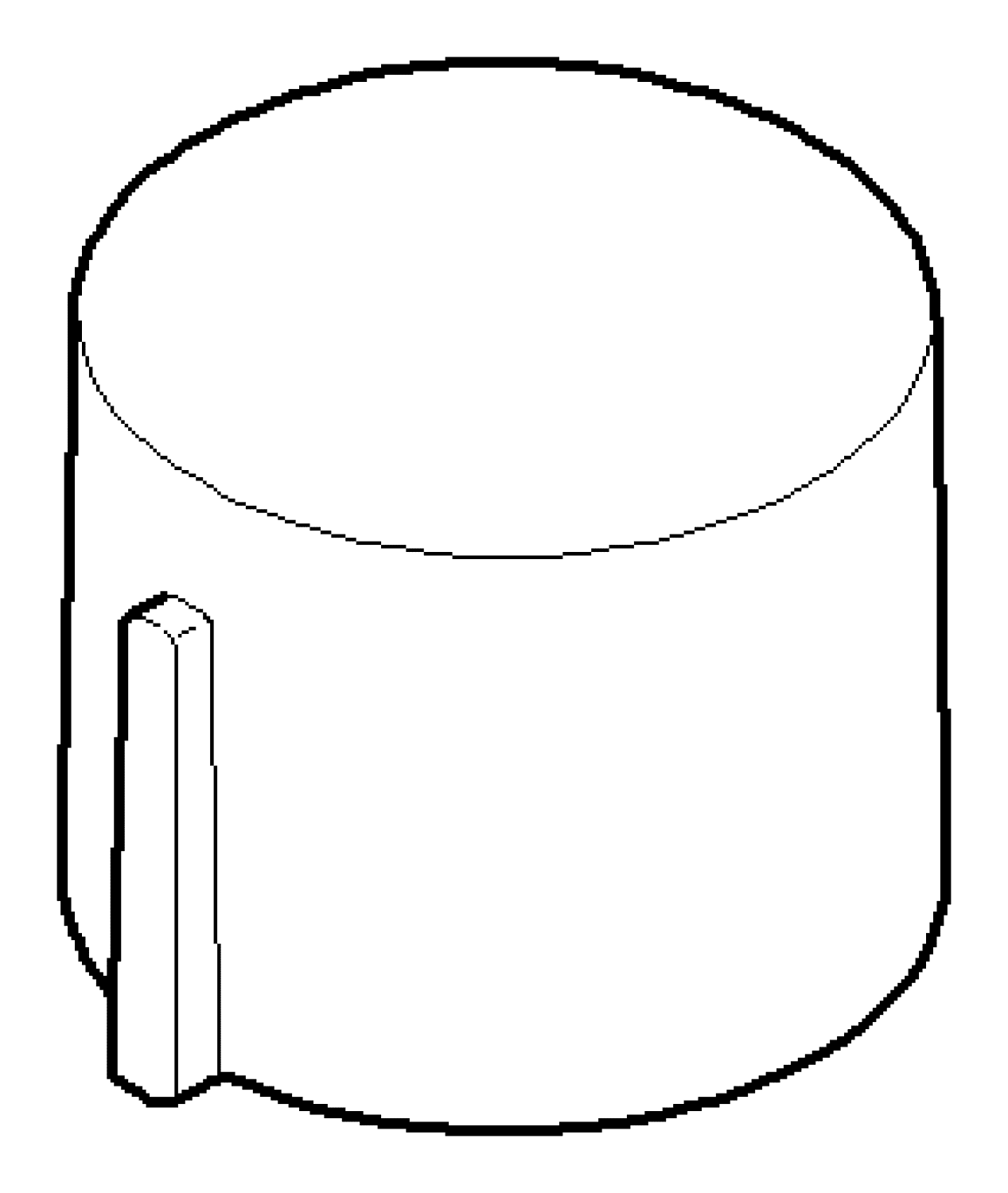 DO Griff mit Nase ERSATZTEILE 092097030 D 31,5 x 25 mm Platin gebürstet
