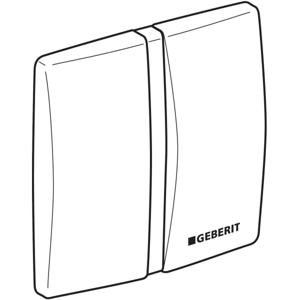 Geberit Abdeckplatte aus Zinkdruckguss zu UR-Stg mattverchromt