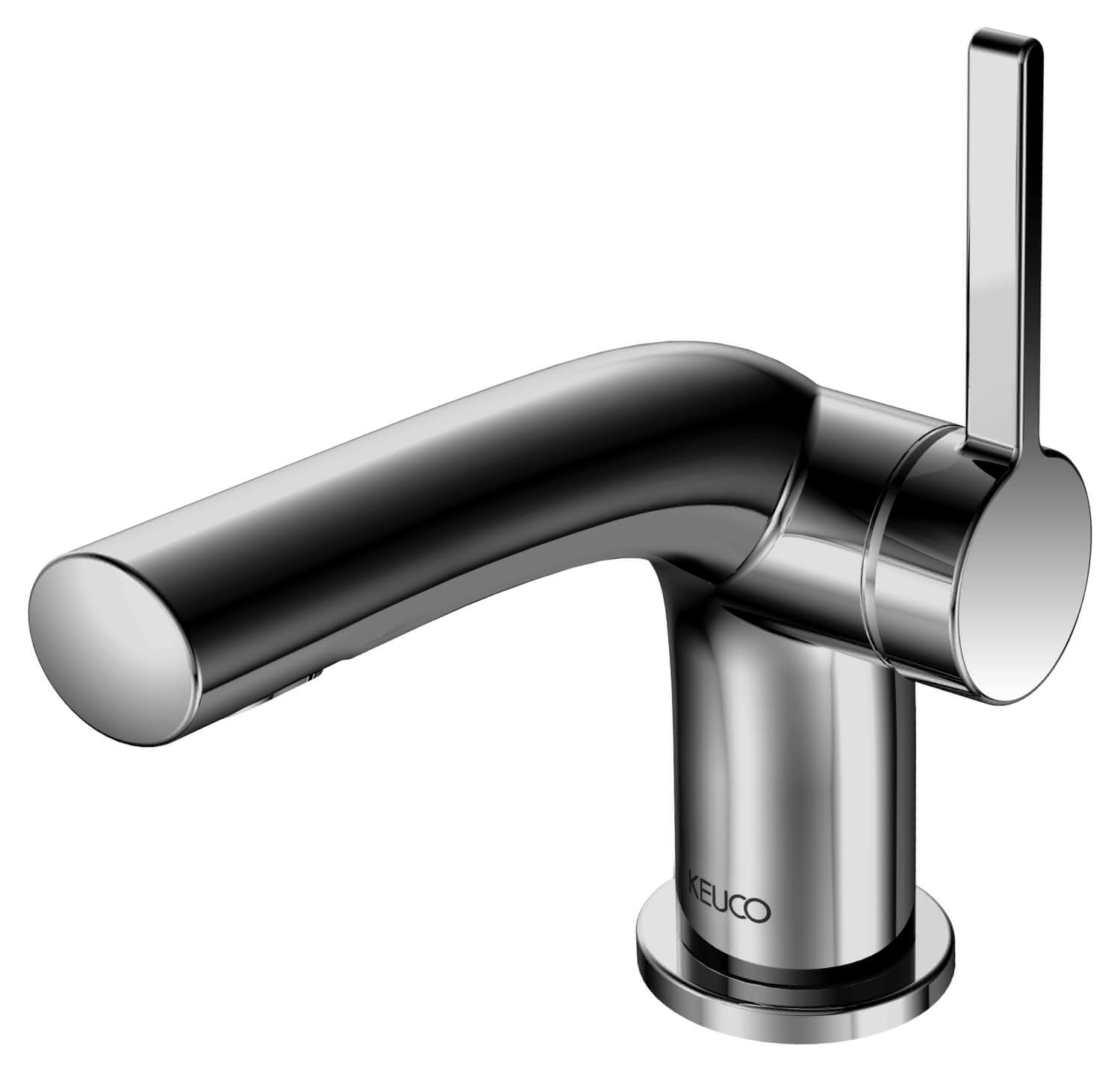 KEUCO EHM-WT-Mischer 80 Edition 400 51504, ohne Ablaufgarnitur, Nickel gebürstet