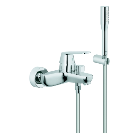 GROHE Einhand-Wannenbatterie Eurosmart C 32832 Wandmontage Brausegarnitur chrom