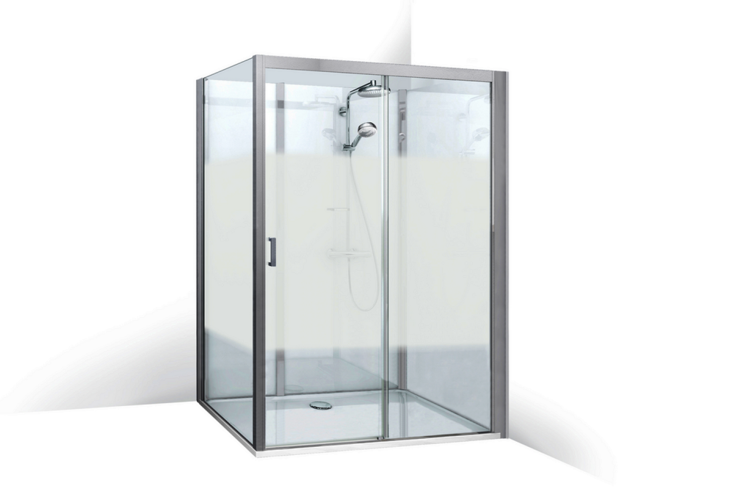 Roth Komplettdusche Vinata Spirit Eck Hoch weiß 1560x877 ESG Flow