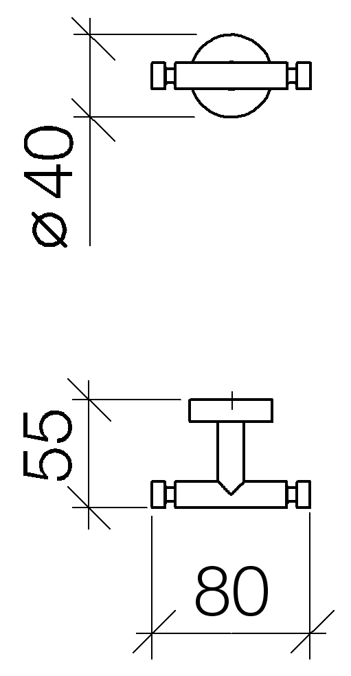 DO Haken, 2-teilig SERIENSPEZIFISCH 83256979 Chrom