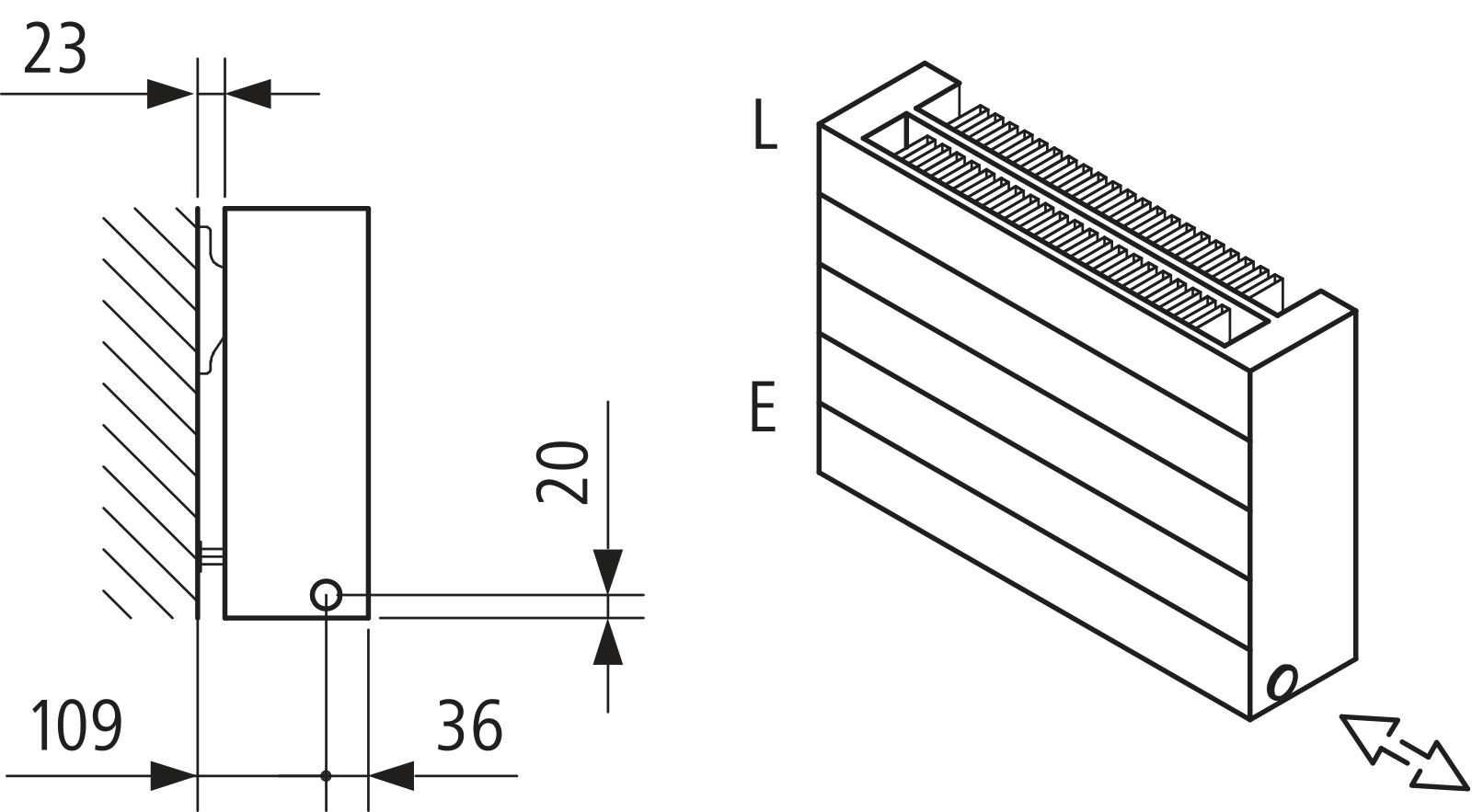 Kermi Heizwand HHN Typ22 BH420x122x1300 QN1798,weiß,6bar,m.Abd.,AB12,LH260