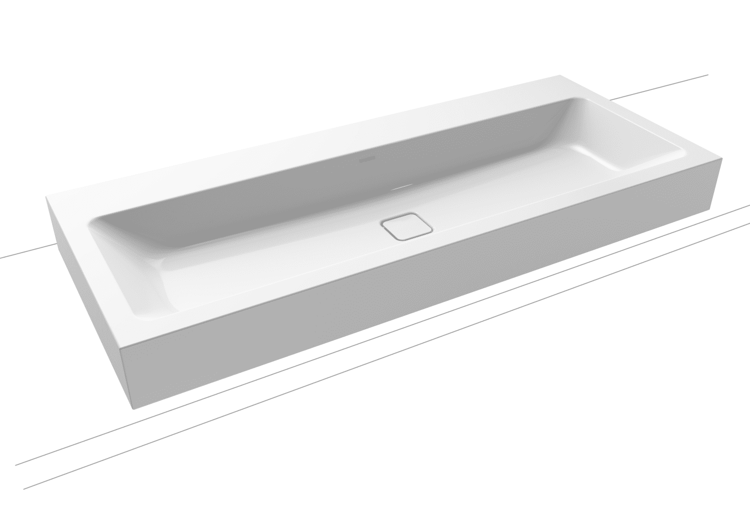 KA WB CONO WANDWASCHTISCH Mod.3091,1200x 500mm,alpinweiß,Perl-Effekt,AD,oÜL