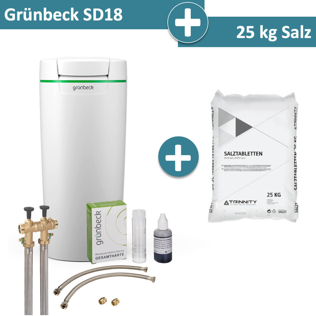 Grünbeck Enthärtungsanlage  softliQ:SD18 mit 25 kg Salz