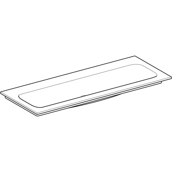 Geberit iCon Möbelwaschtisch 120x48cm ohne Hahnlöcher, o. Ül., weiß, KeraTect