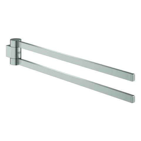 GROHE Handtuchhalter Selection 41063 2-armig schwenkbar supersteel