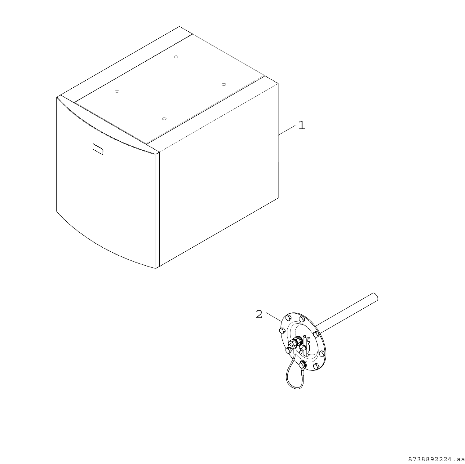 BOSCH Warmwasserspeicher WST 135-2 HRC 652x650x860, 135 L, liegend