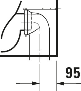 Duravit SWC D-Neo 650mmm, weiß, rimless, TS, Abg.waagr., BTW, Bef.inkl., HYG