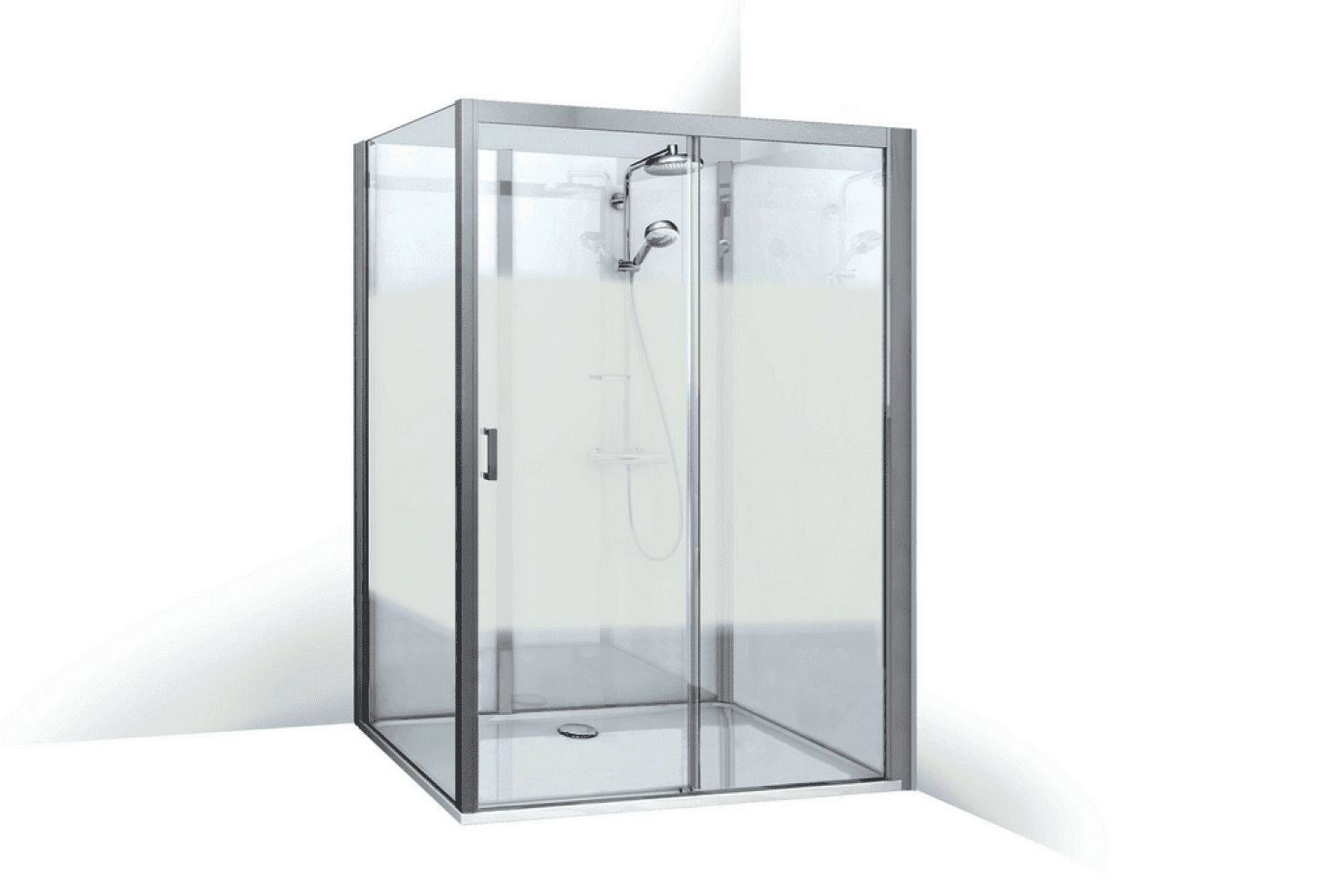 Roth Komplettdusche Vinata Spirit Eck Hoch weiß 1160x677 ESG Flow