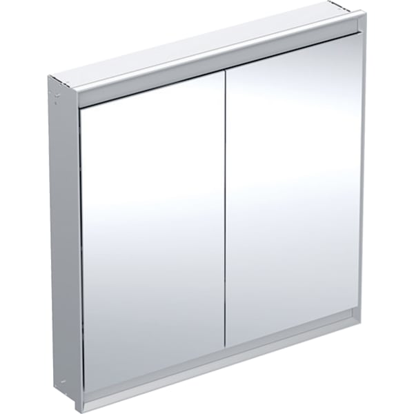 Geberit ONE Spiegelschrank mit ComfortLight 2 Türen, UP-Mont., 90x90x15cm, alu. Geberit ONE Spiegelschrank mit ComfortLight 2 Türen, UP-Mont., 90x90x15cm, alu.