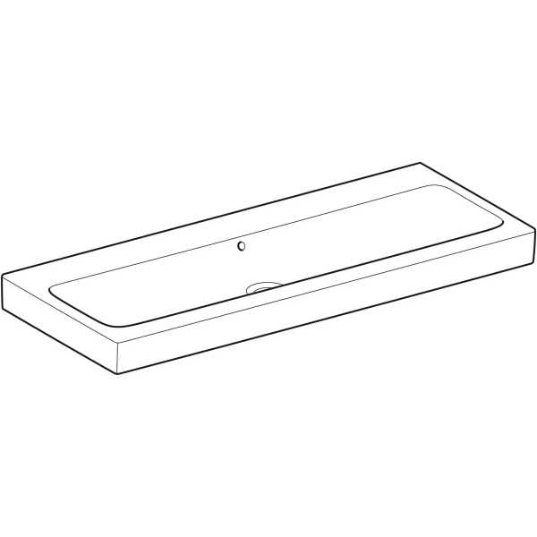 Geberit iCon Waschtisch, 120x48,5cm o. Hl., m. Ül., weiß, KeraTect