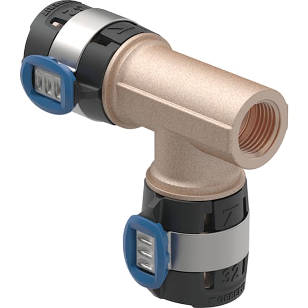 Geberit FlowFit T-Stück m. Innengewinde Seite Rg+ d32-32-Rp1/2