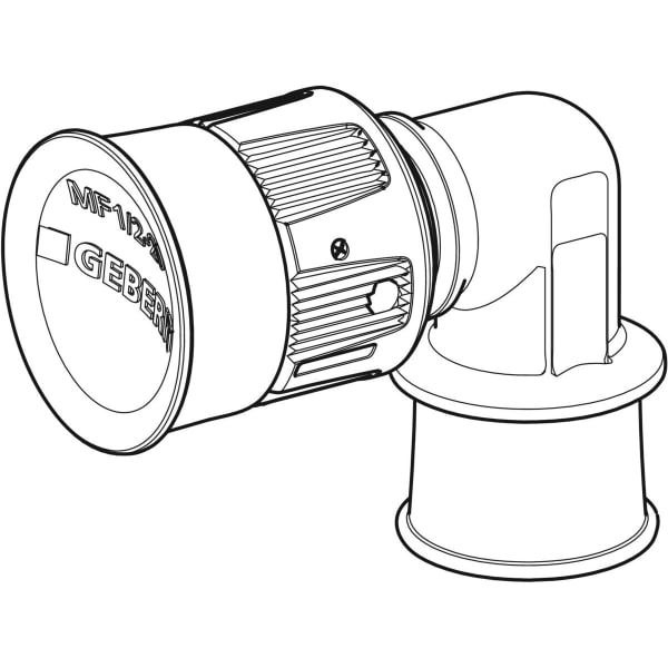 Geberit Übergangswinkel 90Gr, R1/2 mit MF