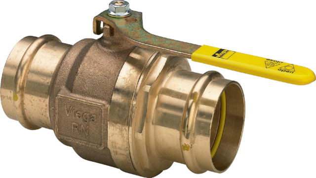 Viega Gaskugelhahn mit SC Profipress G 2670 in 15mm Rotguss