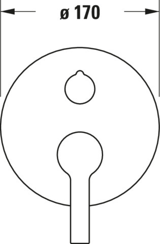 DU B.2 Einhebel Brausemischer Unterputz Keramikmischsystem,Umst., Chrom HG