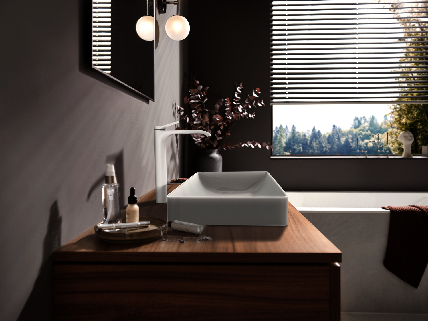 Hansgrohe Waschtischmischer 250 Vivenis mit Zugstangen-Ablaufgarn.Highriser MW