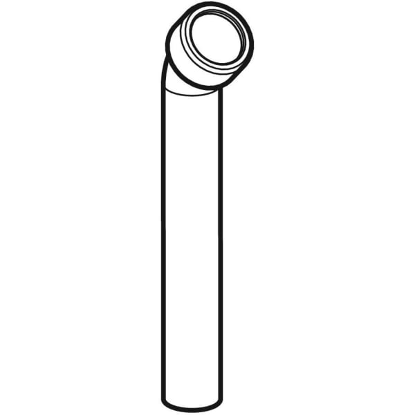Geberit Anschlussbogen 45Gr mit Quetschverschraubung d40