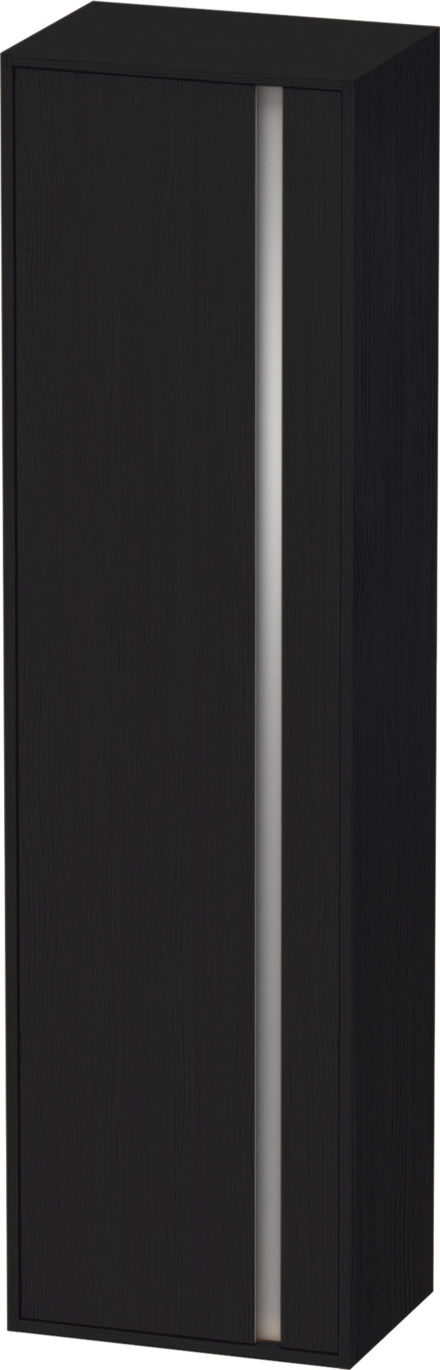 Duravit Hochschrank Ketho 360x500x1800mm 1 Tür, TA links, Eiche Schwarz
