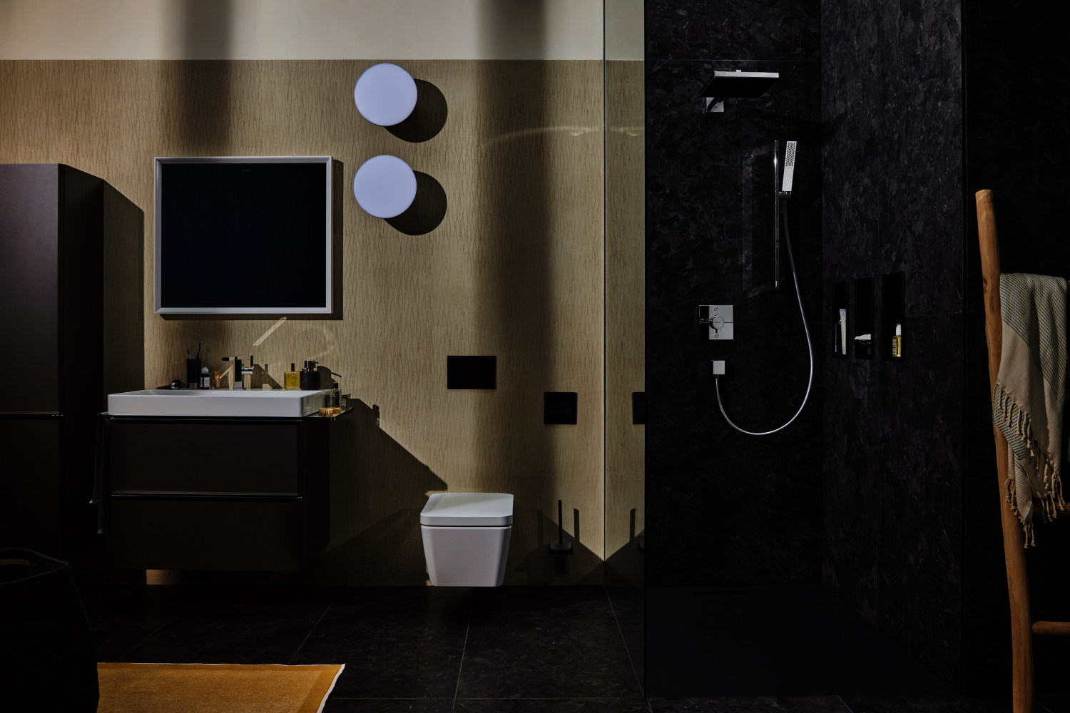 Hansgrohe WTM 110 Tecturis E Fine CoolStart mit Push-Open Ablaufgarnitur chrom