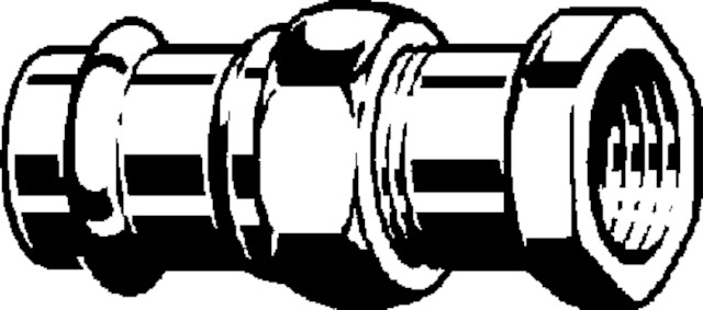 Viega Verschraubung mit SC Sanpress 2262 flachdichtend in 22mm x Rp1 Sibr
