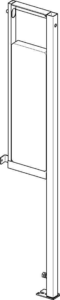 Viega Prevista Dry Befestigungs Element Objektvariante 1120mm 8570.71 links