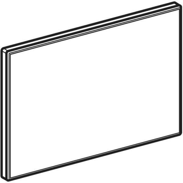 Geberit Sigma Abdeckplatte weiß Glas