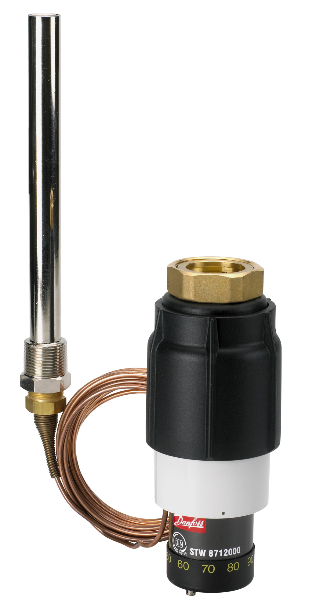 Danfoss Schutz Temp., Wächter STM 20 - 75 C, R3/4, mit Tauchhülse (MS)