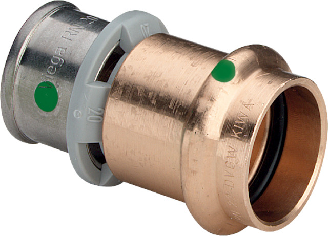 Viega Übergangsstück mit SC Sanpress 2213P in 25x22mm Rotguss