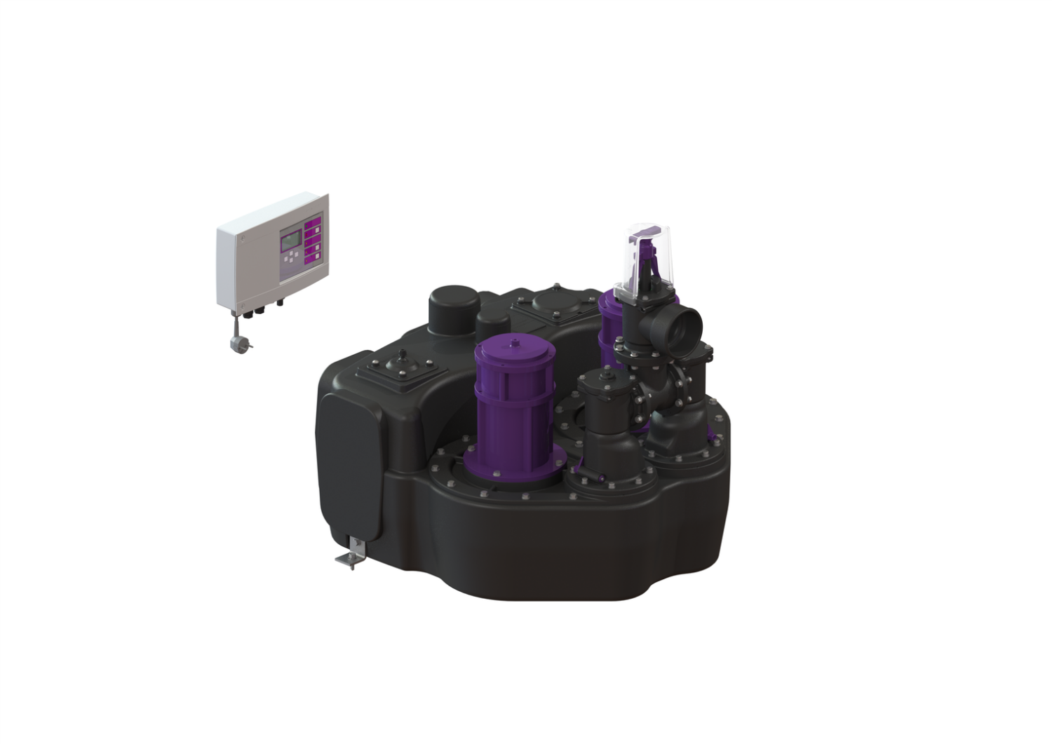 KESSEL-Hebeanlage Aqualift F Duo Comfort, SPF 1400-S3, Schieber