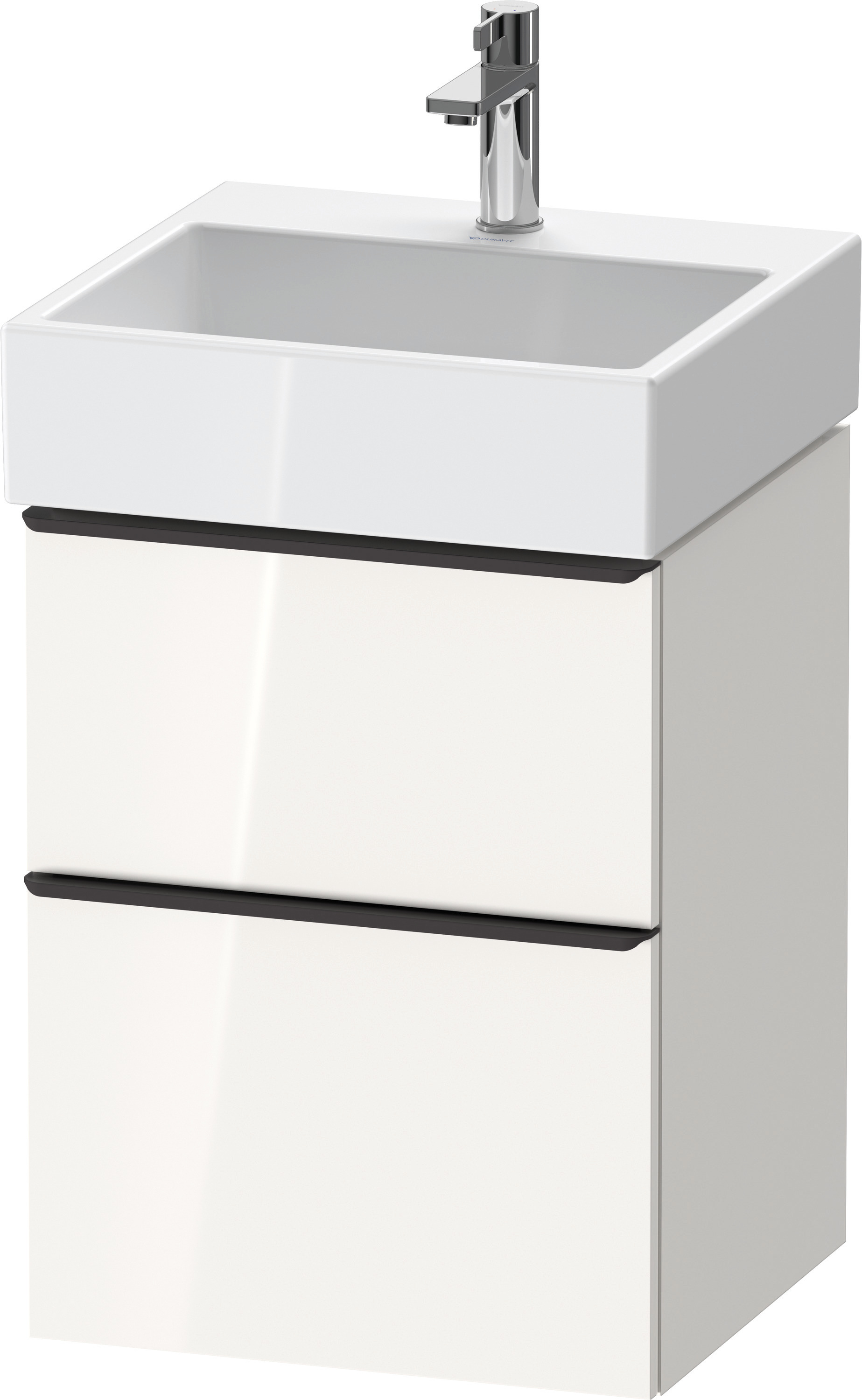 Duravit D-Neo WTU,Ausz:1,Schubk:1,GR:Dia.Schw 484x442x625mm,Wandh,Weiß Hochglanz,Dek.