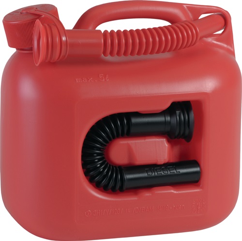 Kraftstoffkanister PREMIUM Inh.5l rot 2 Auslaufrohre Kraftstoffkanister PREMIUM Inh.5l rot 2 Auslaufrohre